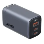 Củ Sạc Nhanh AUKEY PA-B6U 67W (2*Type-C + 1*USB-A Port, UFCS certified, GaN Technology)