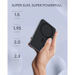 Pin Dự Phòng Không Dây AUKEY MagFusion PB-MS02 10000mAh 30W (Wireless Charging Qi 15W, With Stand) - Ảnh 3