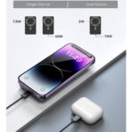 Aukey PB-MS02 – Sạc Không Dây hít từ tính Aukey 10000mAh PD30W QI15W 3in1 Pin sạc nhanh cho iPhone 15 14 13 12 Series - Ảnh 9