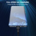 Aukey CB-NCC1 Cáp sạc C to C Hỗ trợ sạc nhanh PD 60W, Bọc nylon siêu bền Dài 1m - Ảnh 4