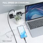 Aukey CB-NCC1 Cáp sạc C to C Hỗ trợ sạc nhanh PD 60W, Bọc nylon siêu bền Dài 1m - Ảnh 5