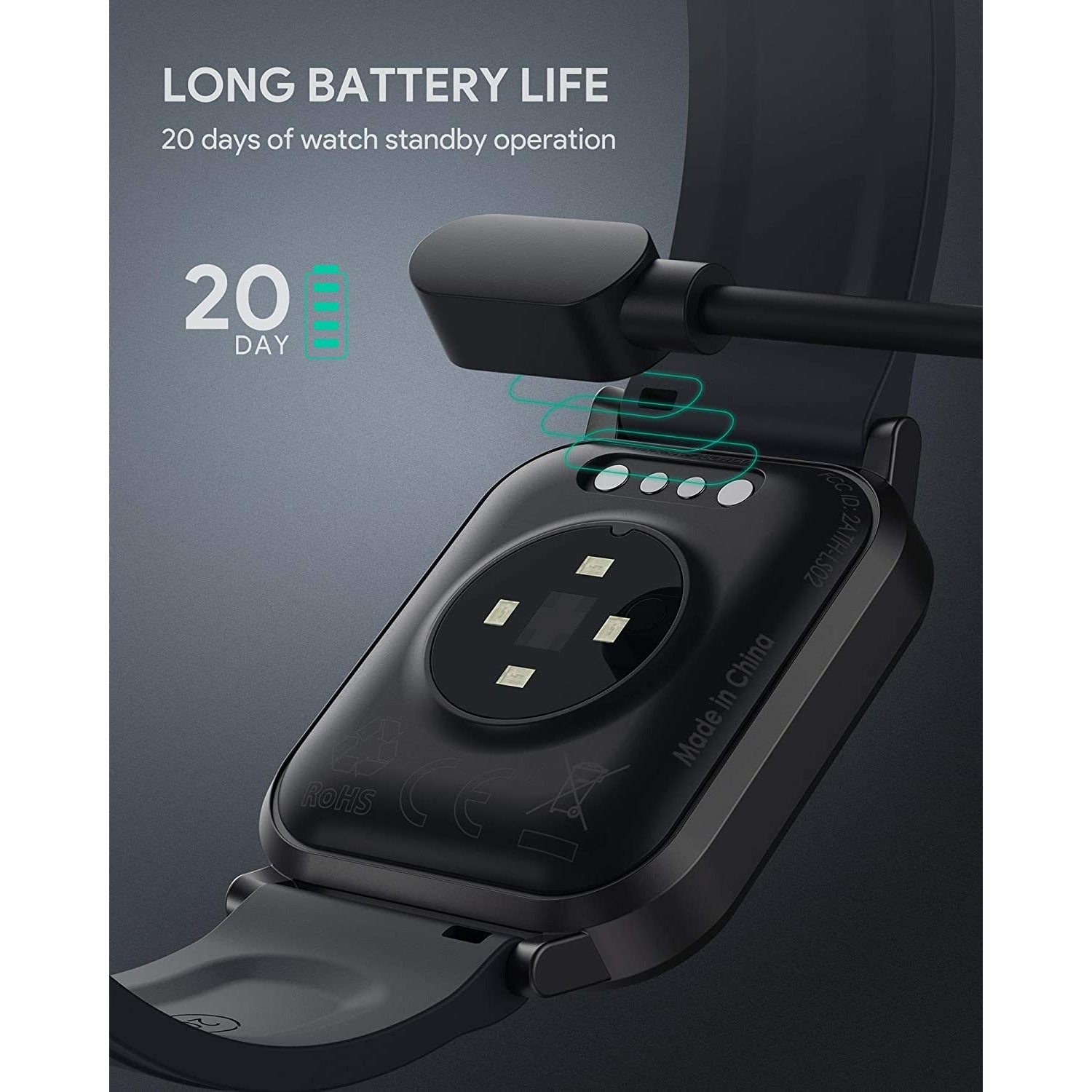 Đồng hồ thông minh AUKEY Smartwatch Fitness Tracker 12 Activity Modes IPX6 Waterproof Black - Ảnh 7