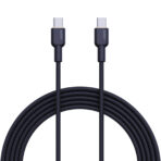 Aukey CB-NCC1 Cáp sạc C to C Hỗ trợ sạc nhanh PD 60W, Bọc nylon siêu bền Dài 1m