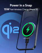 Đế sạc không dây AUKEY LC-MC10 MagFusion Aura Qi2 Magnetic Fast Wireless Charger - Ảnh 2