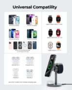 Đế sạc không dây AUKEY LC-MC311 MagFusion Qi2 Magnetic Fast Wireless Charging Station 3-in-1 - Ảnh 13