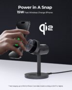 Đế sạc không dây AUKEY LC-MC311 MagFusion Qi2 Magnetic Fast Wireless Charging Station 3-in-1 - Ảnh 8