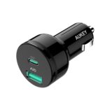 Aukey CC-Y7 Sạc Ô Tô 1 Cổng USB Aipower 1 Cổng Type-C Power Delivery 39W