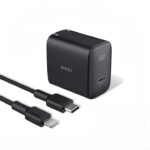 Combo Củ Sạc Nhanh AUKEY PA-F1S 20W (Kèm Cáp C to Lightning CB-CL2 2m)