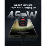 Củ Sạc Nhanh AUKEY PA-B6U 67W (2*Type-C + 1*USB-A Port, UFCS certified, GaN Technology) - Ảnh 6