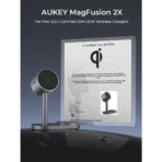 Đế Sạc Đứng Không Dây 2-in-1 AUKEY Qi2.2 MagFusion 2X LC-MC213 25W (Wireless Charging Qi2.2 25W, Strong Magnetic Force, 360° Rotation) - Ảnh 10