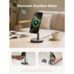 Đế Sạc Từ Tính Không Dây AUKEY Qi2.2 MagFusion LC-MC111 25W (Wireless Charging Qi2.2, 35° Adjustable Viewing Angle) - Ảnh 4