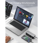 Pin Dự Phòng AUKEY PB-Y63 Spark Mega 27600mAh 140W (2*Type-C + 1*USB-A Port, Digital Display) - Ảnh 6