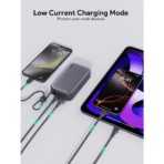 Pin Dự Phòng AUKEY PB-Y47 10000mAh 30W (1*Type-C + 1*USB-A Port + Built-in Type-C cable, Digital Display) - Ảnh 7