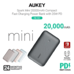 Pin Dự Phòng AUKEY Spark Mini PB-Y57 20000mAh 20W (LED Display) - Ảnh 2