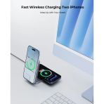 Đế Sạc Không Dây Để Bàn 2-in-1 AUKEY MagFusion L Pro LC-MC212 25W (Qi2.2, Strong magnetic attraction) - Ảnh 3