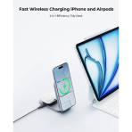 Đế Sạc Không Dây Để Bàn 2-in-1 AUKEY MagFusion L Pro LC-MC212 25W (Qi2.2, Strong magnetic attraction) - Ảnh 4