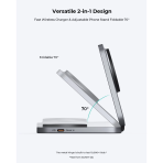 Đế Sạc Không Dây Để Bàn 2-in-1 AUKEY MagFusion L Pro LC-MC212 25W (Qi2.2, Strong magnetic attraction) - Ảnh 5