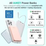 Pin Dự Phòng Không Dây AUKEY PB-MS07A 5000mAh 20W (CCC / 3C Certification, 1*Type-C port, Qi2 15W Wireless Charging, Ultra-Slim & Lightweight, Airline Safe) - Ảnh 5