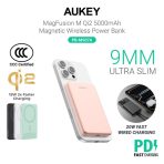 Pin Dự Phòng Không Dây AUKEY PB-MS07A 5000mAh 20W (CCC / 3C Certification, 1*Type-C port, Qi2 15W Wireless Charging, Ultra-Slim & Lightweight, Airline Safe) - Ảnh 2