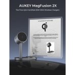 Đế Sạc Đứng Không Dây 2-in-1 AUKEY Qi2.2 MagFusion 2X LC-MC213 25W (Wireless Charging Qi2.2 25W, Strong Magnetic Force, 360° Rotation) - Ảnh 10