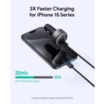 Tẩu Sạc Ô Tô AUKEY CC-P1 Pathfinder Mix 3 66W (2*Type-C + 1*USB-A port, LED Indicator Light) - Ảnh 2