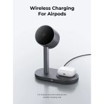 Đế Sạc Đứng Không Dây 2-in-1 AUKEY Qi2.2 MagFusion 2X LC-MC213 25W (Wireless Charging Qi2.2 25W, Strong Magnetic Force, 360° Rotation) - Ảnh 3