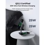 Đế Sạc Đứng Không Dây 2-in-1 AUKEY Qi2.2 MagFusion 2X LC-MC213 25W (Wireless Charging Qi2.2 25W, Strong Magnetic Force, 360° Rotation) - Ảnh 4