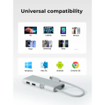 HUB Mở Rộng Đa Năng 6-in-1 AUKEY OfficeDok UH-CUH02 (Type-C to 1*HDMI 4K@60Hz + 2*USB-A 3.2 10Gbps + 2*Type-C 3.2 10Gbps + 1*Type-C PD100W) - Ảnh 7
