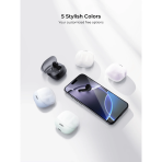 Tai Nghe Không Dây TWS AUKEY Move Vibe EP-M4 (Bluetooth v5.3, 6H, ENC, IPX4, 13mm Composite Drivers) - Ảnh 9