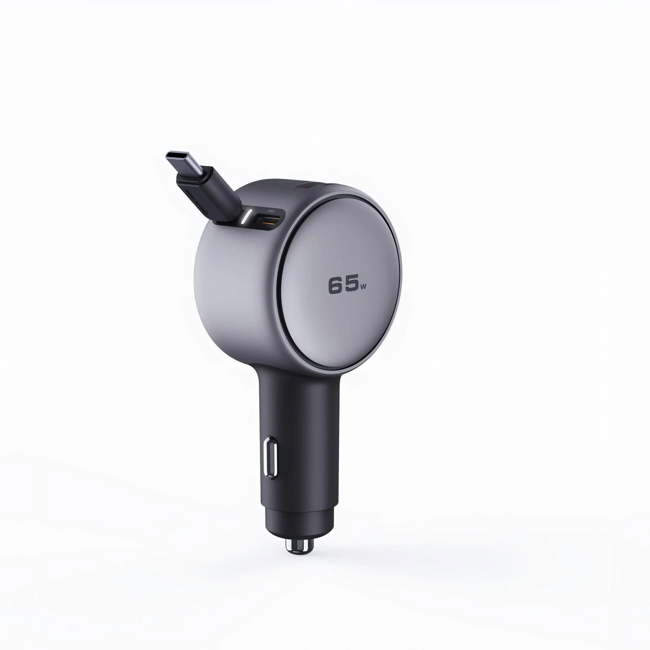imageye___-_imgi_2_86a7c5ff-db8e-47c2-8a44-06e7c83c5832 Tẩu Sạc Ô Tô Kèm Cáp Type-C AUKEY Pathfinder Sling CC-P5 67W (1*Type-C + 1*USB-A port, LED Indicator Light) - Ảnh 1