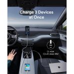 Tẩu Sạc Cho Ô Tô Kèm Cáp Type-C AUKEY Pathfinder Sling CC-P2 75W (1*Type-C + 1*USB-A port) - Ảnh 5