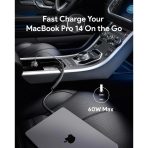Tẩu Sạc Cho Ô Tô Kèm Cáp Type-C AUKEY Pathfinder Sling CC-P2 75W (1*Type-C + 1*USB-A port) - Ảnh 3