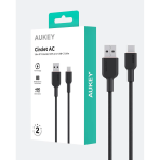 Cáp Sạc Nhanh USB to Type-C AUKEY CB-DAC03/CB-DAC04 15W (1m/1.8m, 480Mbps) - Ảnh 6
